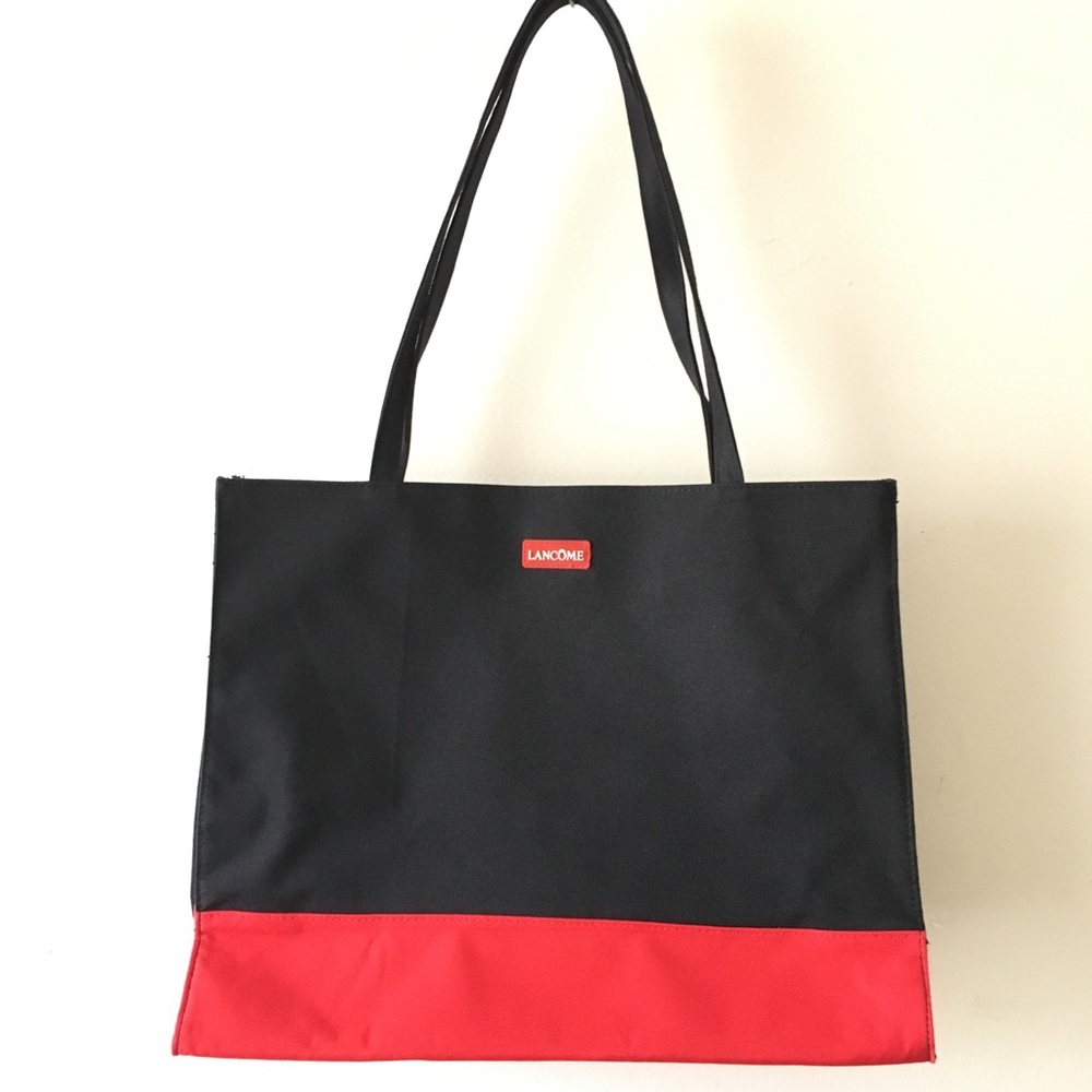 Lancôme Black/Red Shoulder bag Tote